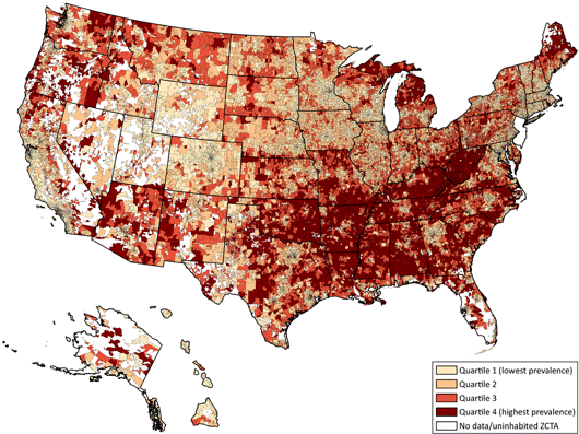 US Map of Prevalence